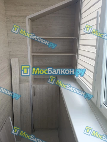 Шкаф на балкон купить в Истре на заказ недорого от МосБалкон