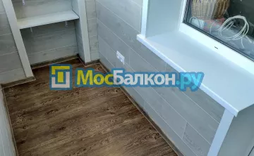 Отделка балкона и лоджии пластиковыми ПВХ панелями в Истре от компании МосБалкон