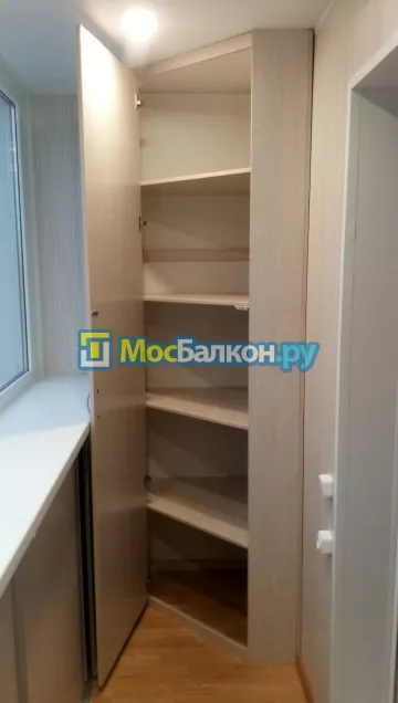 Шкаф на балкон купить в Истре на заказ недорого от МосБалкон