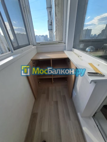 Шкаф на балкон купить в Истре на заказ недорого от МосБалкон