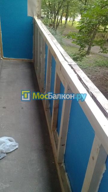 Каркас из бруса 50*70 балкон 4.5 метра