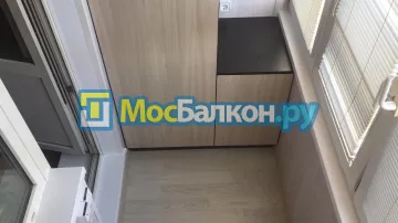 Шкаф на балкон купить в Истре на заказ недорого от МосБалкон