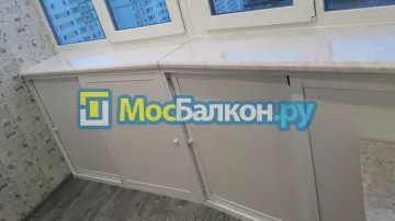 Шкаф на балкон купить в Истре на заказ недорого от МосБалкон