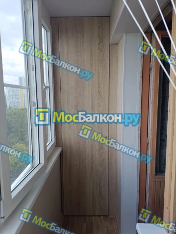 Шкаф на балкон купить в Истре на заказ недорого от МосБалкон