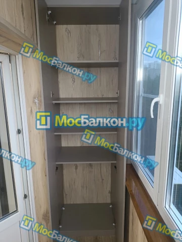 Шкаф на балкон купить в Истре на заказ недорого от МосБалкон