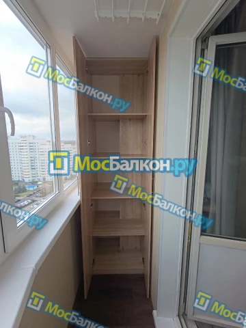 Шкаф на балкон купить в Истре на заказ недорого от МосБалкон