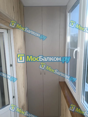 Шкаф на балкон купить в Истре на заказ недорого от МосБалкон