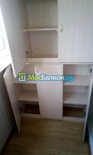 Шкаф на балкон купить в Истре на заказ недорого от МосБалкон