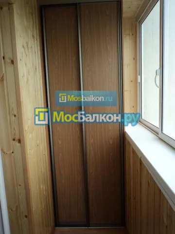 Шкаф на балкон купить в Истре на заказ недорого от МосБалкон
