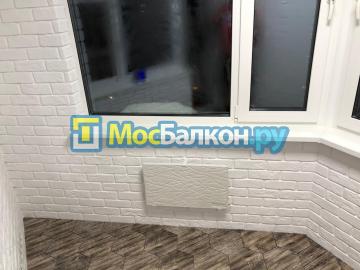 Обшивка лоджии камнем