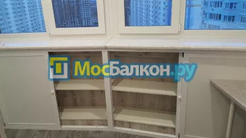 Шкаф на балкон купить в Истре на заказ недорого от МосБалкон